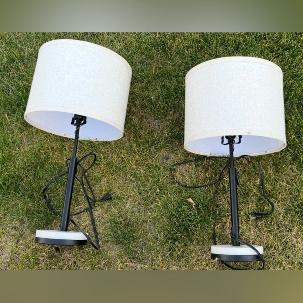 Two statement lamps